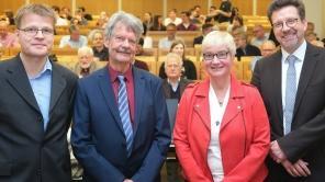 Professorin Witte und weitere Professoren beim Kolloquium Prof. Deiseroth